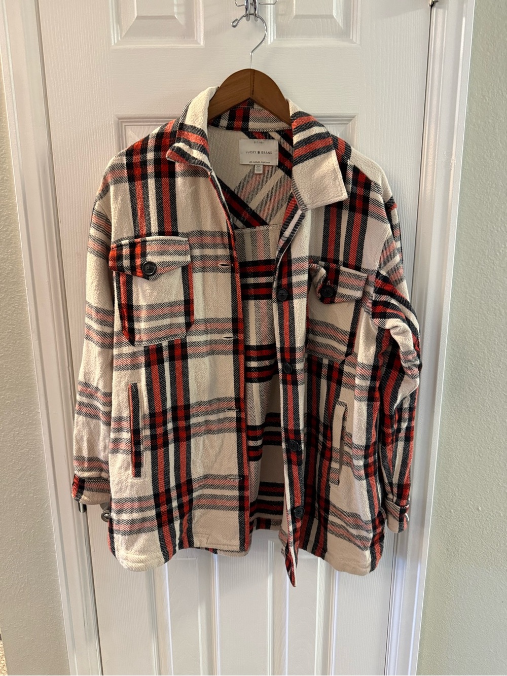 Lucky Brand Cozy Plaid Shacket